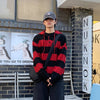 RT No. 12240 KNIT RED STRIPE HOODIE