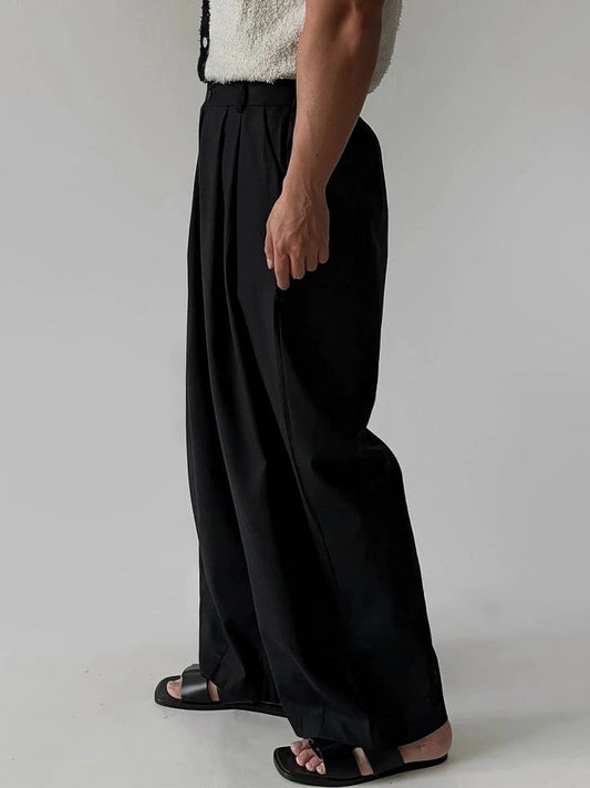 RT No. 31053 PLEATED STRAIGHT SUIT PANTS