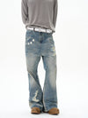 RT No. 12155 DISTRESSED DENIM STRAIGHT JEANS