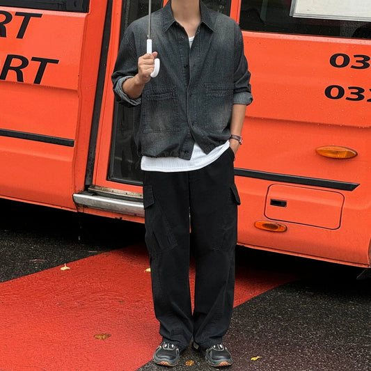 RT No. 29052 DENIM BUTTON-UP SHIRT