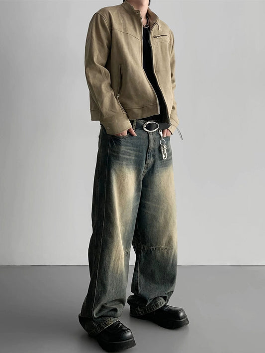 RT No. 12190 SUEDE ZIP-UP JACKET