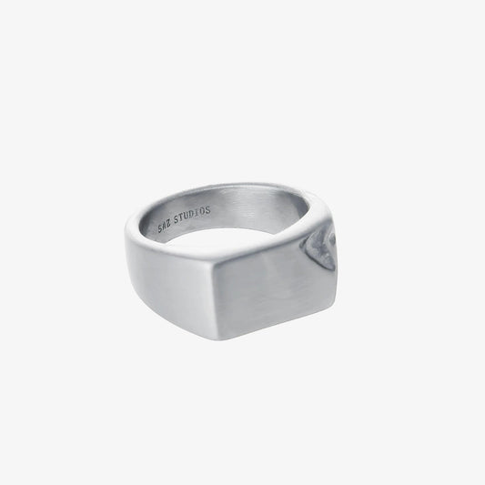 SILVER SQUARE RING