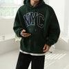 RT No. 11065 NYC EMBROIDERED LETTERED PULLOVER HOODIE