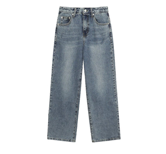 RT No. 11732 BLUE WIDE STRAIGHT DENIM JEANS