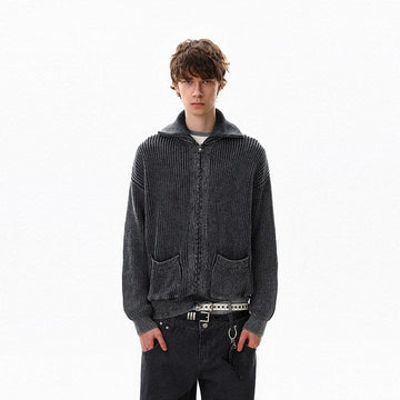 RT No. 50505 KNITWEAR ZIPPER SWEATER