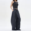 RT No. 12255 RECONSTRUCTED SCIMITAR BAGGY STRAIGHT PANTS