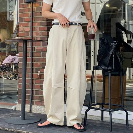 RT No. 31070 PLEATED STRAIGHT DRAPE PANTS