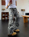 RT No. 10978 CAMO MULTI-POCKET CARGO PANTS