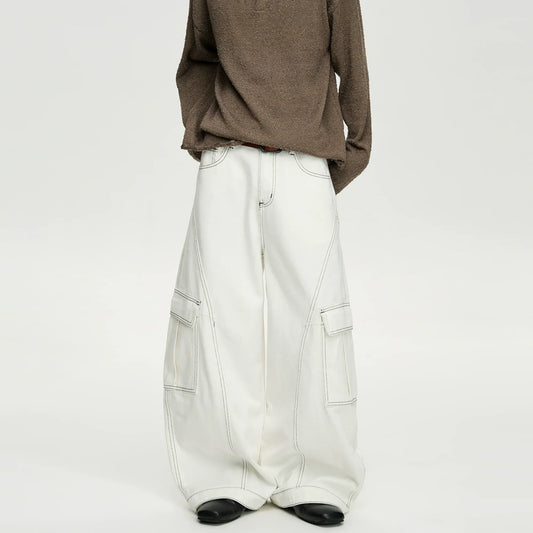RT No. 40830 YORU STITCHED CARGO BAGGY PANTS