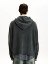 RT No. 45034 KNITWEAR BUTTON-UP HOODED SWEATER