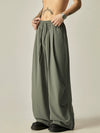 RT No. 11649 PARACHUTE DRAPE WIDE STRAIGHT PANTS