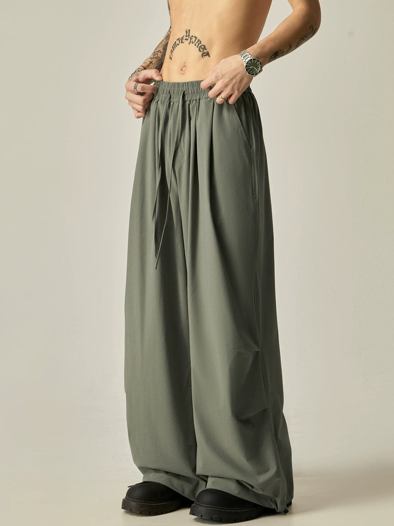 RT No. 11649 PARACHUTE DRAPE WIDE STRAIGHT PANTS