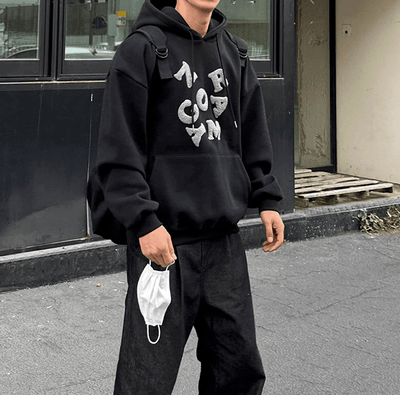 RT No. 9744 EMBROIDERED PULLOVER HOODIE