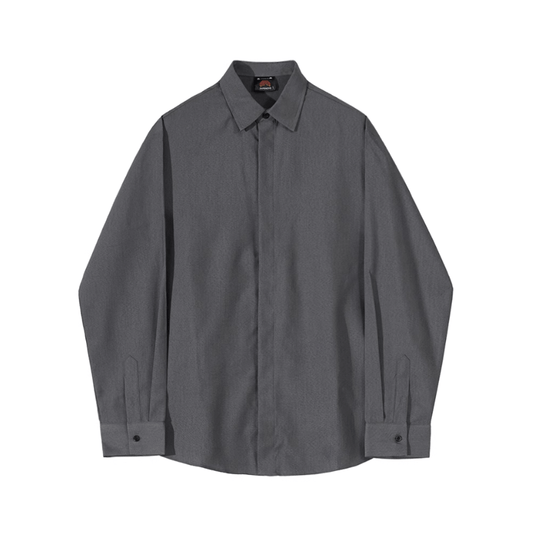 RT No. 9749 GRAY BUTTON-UP SHIRT