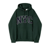 RT No. 11065 NYC EMBROIDERED LETTERED PULLOVER HOODIE