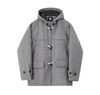 RT No. 10330 WOOLEN DUFFLE HOODED COAT