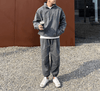 RT No. 11245 GRAY HALF ZIP-UP SWEATER & SWEATPANTS