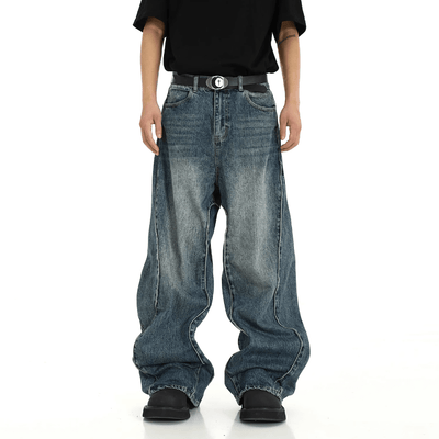 RT No. 10256 RECONSTRUCTED BAGGY DENIM JEANS