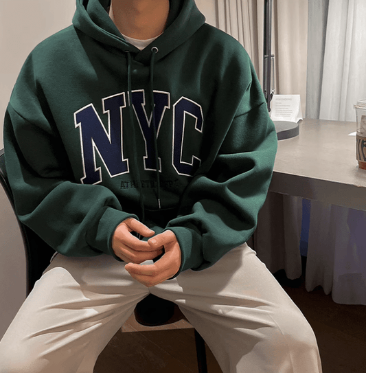 RT No. 10955 EMBROIDERED NYC PULLOVER HOODIE