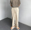 RT No. 2038 LINEN WIDE STRAIGHT PANTS