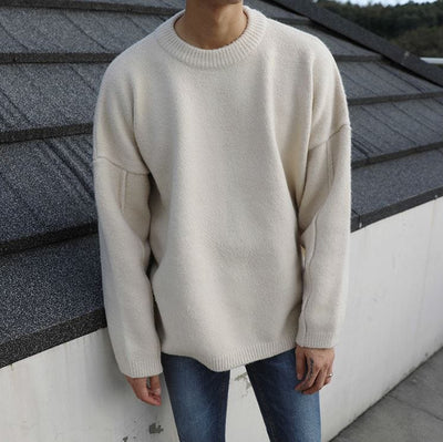 RT No. 4058 KNITTED ROUND NECK SWEATER