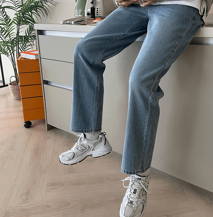 RT No. 4377 WIDE STRAIGHT JEANS