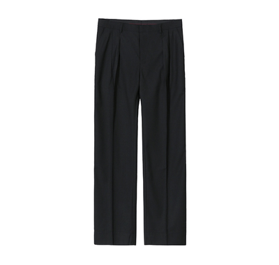RT No. 6141 FOLDED CASUAL WIDE STRAIGHT SUIT PANTS
