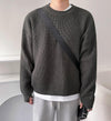 RT No. 6157 KNITTED PULLOVER ROUND NECK SWEATER