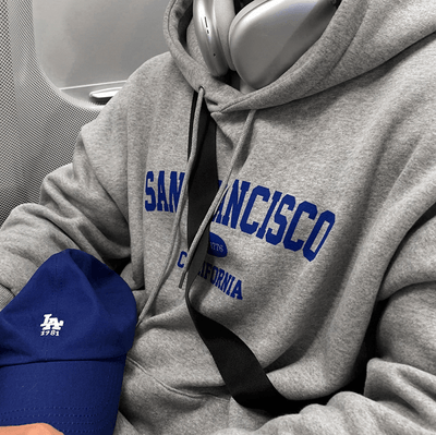 RT No. 6683 LETTERED SAN FRANCISCO PULLOVER HOODIE