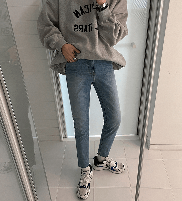 RT No. 3173 CROPPED ANKLE SLIM JEANS