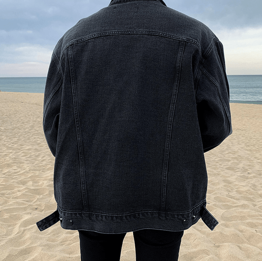 RT No. 4169 WASHED BLACK DENIM JACKET