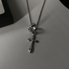 CROSS RING PENDANT NECKLACE