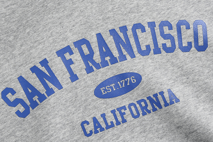 RT No. 6683 LETTERED SAN FRANCISCO PULLOVER HOODIE