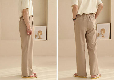 RT No. 4482 WIDE STRAIGHT DRAPE PANTS