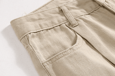 RT No. 6213 KHAKI WIDE STRAIGHT CASUAL JEANS