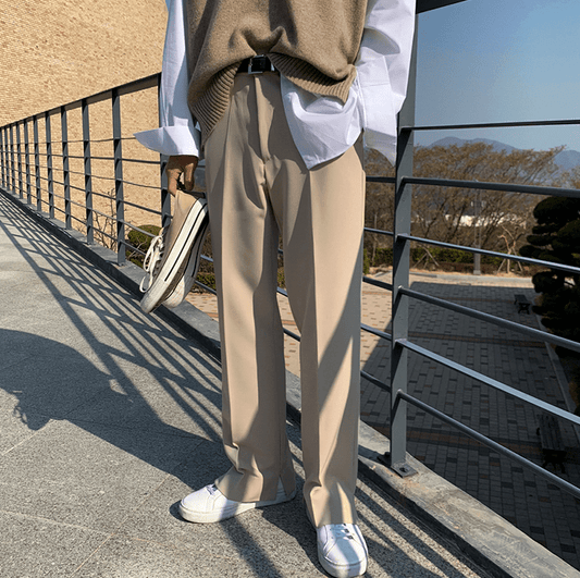 RT No. 1093 SPLIT WIDE STRAIGHT PANTS