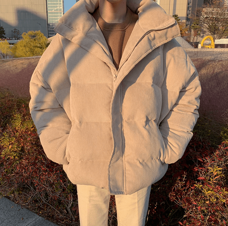 RT 325 CORDUROY PUFFER JK – REALTAKAI - Main Image