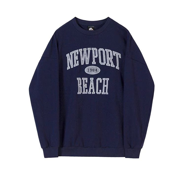 RT No. 7029 PULLOVER EMBROIDERED LETTER SWEATER