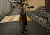 RT No. 6156 BROWN WOOLEN TRENCH COAT