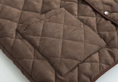 RT No. 2801 BROWN DIAMOND QUILTED VEST