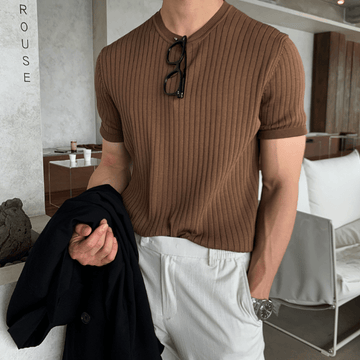 RT No. 6620 VERTICAL KNIT SHORT SLEEVE SHIRT