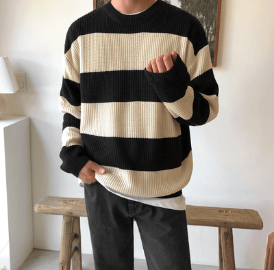 RT No. 3326 KNITTED STRIPE SWEATER