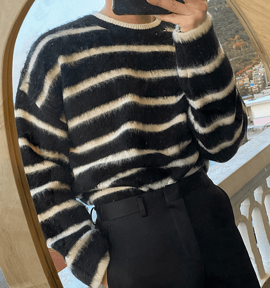 RT No. 3346 WOOLEN STRIPED SWEATER