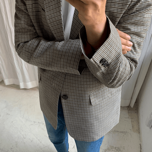 RT No. 2770 PLAID BLAZER JK