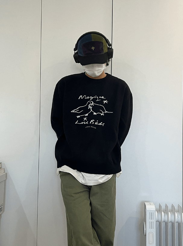 RT No. 6426 HEAVY KNITTED DOVE PULLOVER SWEATER