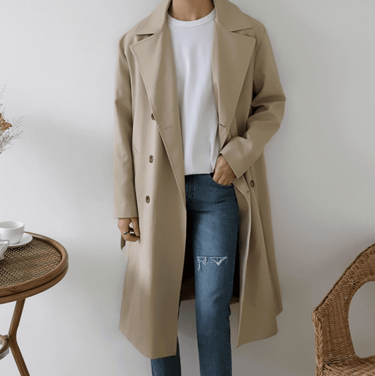 RT No. 2794 LIGHT BROWN TRENCH COAT