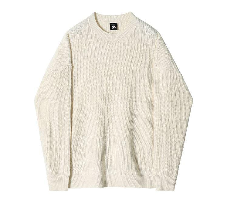 RT No. 6157 KNITTED PULLOVER ROUND NECK SWEATER