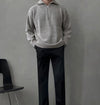 RT No. 5555 KNITTED HALF TURTLENECK COLLAR HALF ZIP-UP SWEATER