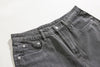 RT No. 5571 GRAY MANDARIN COLLAR DENIM JK & WIDE STRAIGHT JEANS