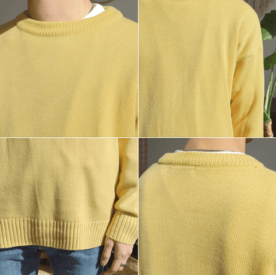 RT No. 3395 ROUND NECK KNITTED SWEATER